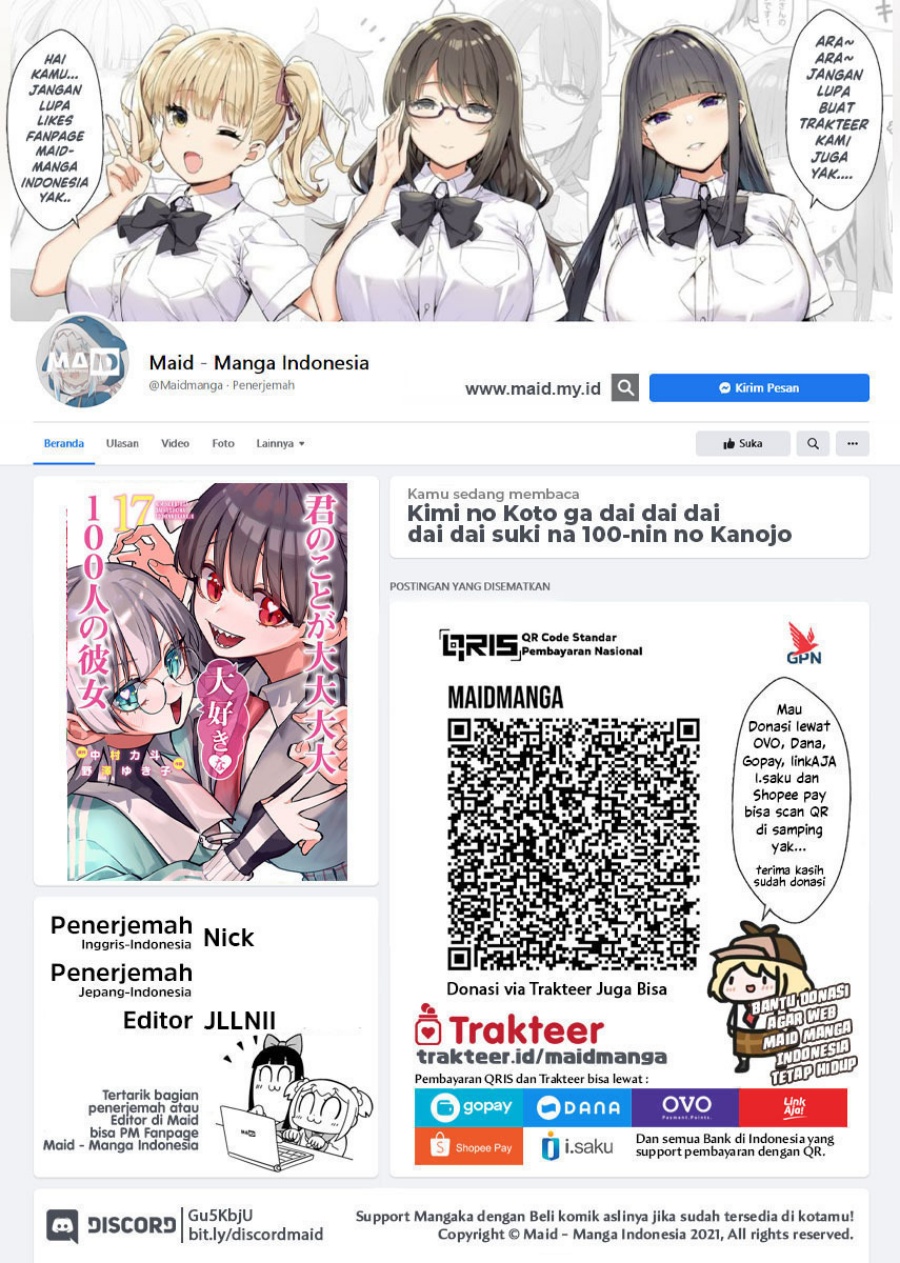 Kimi no Koto ga Dai Dai Dai Dai Daisuki na 100-ri no Kanojo Chapter 130 Gambar 2